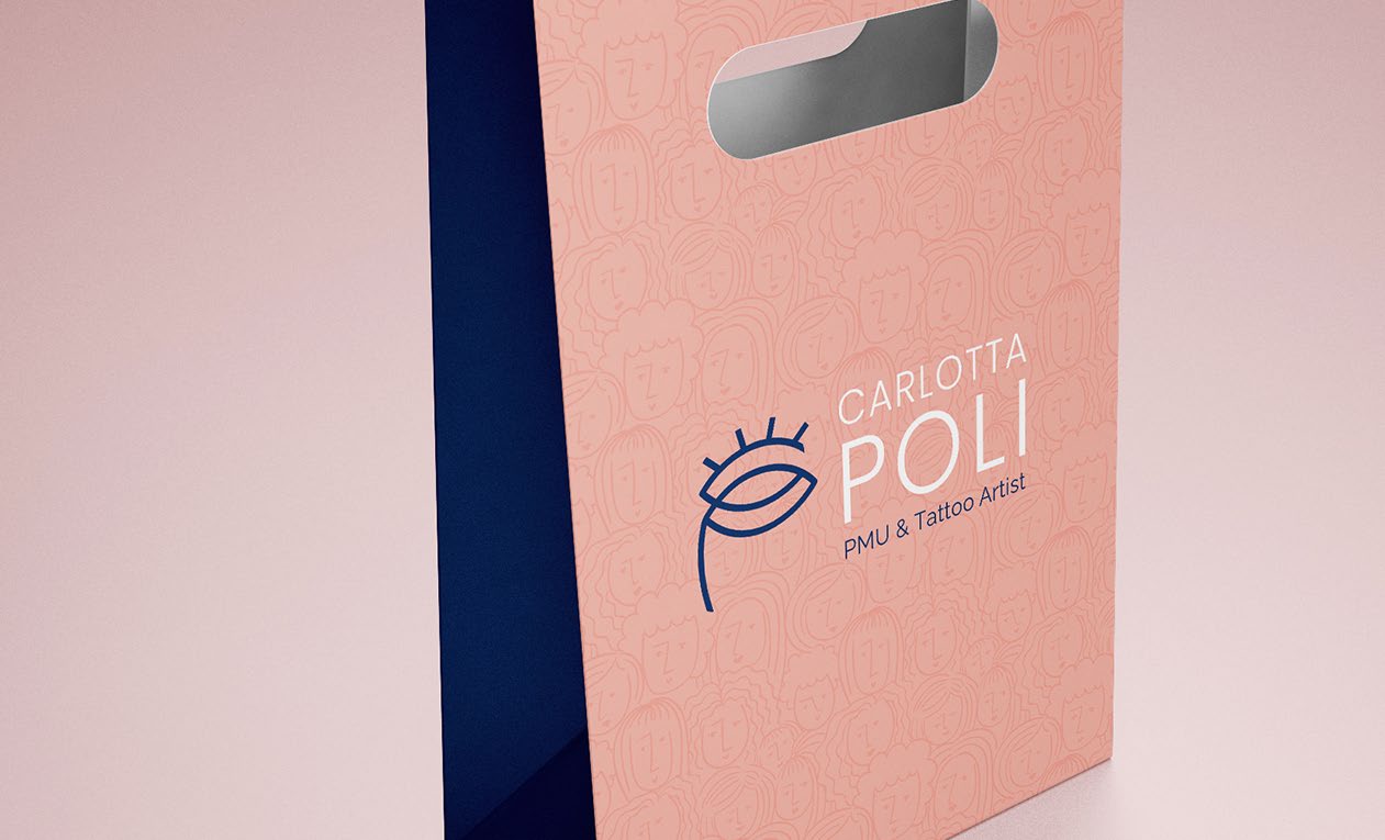 Carlotta Poli branded shopping bag