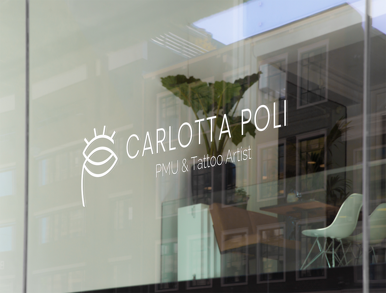 Carlotta Poli branded window