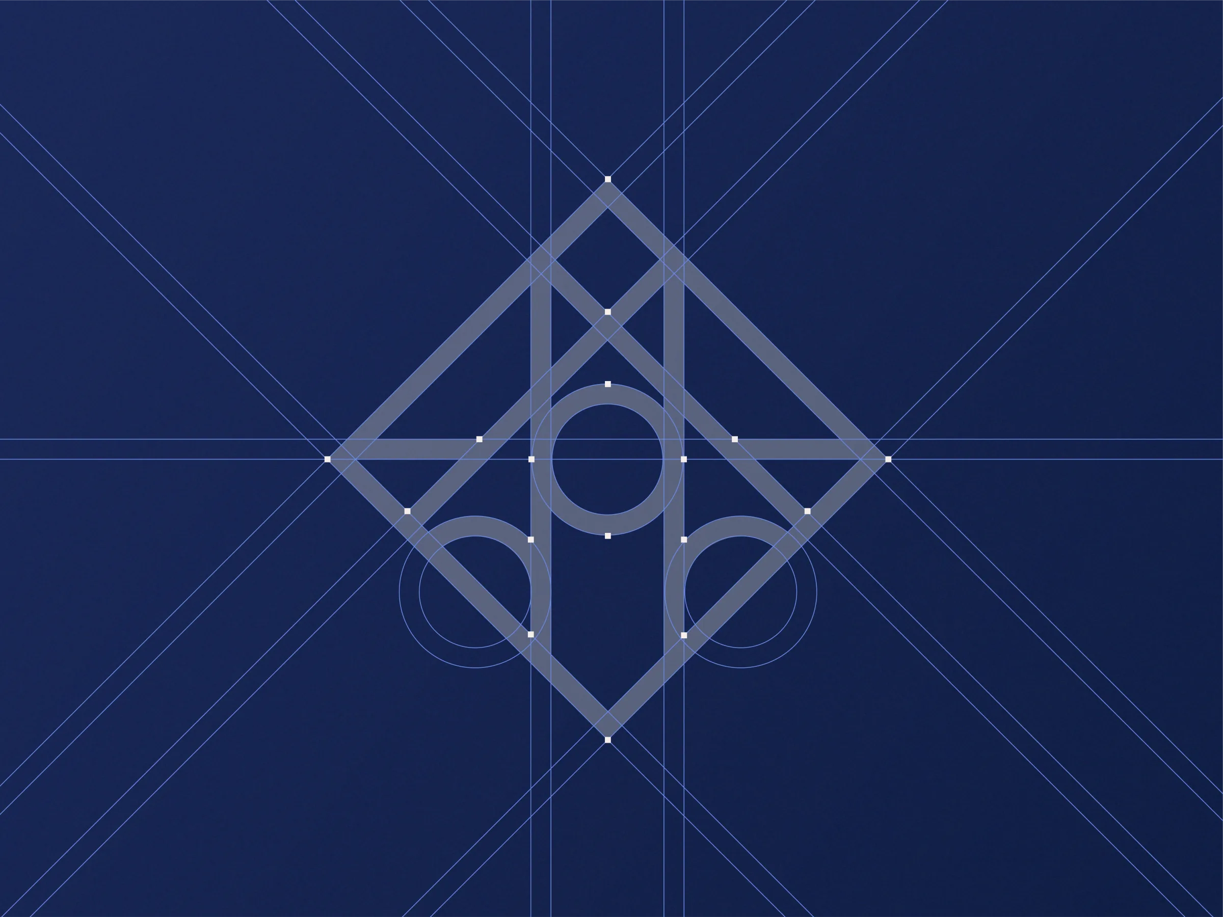 Construction grid of the Mercat Central symbol